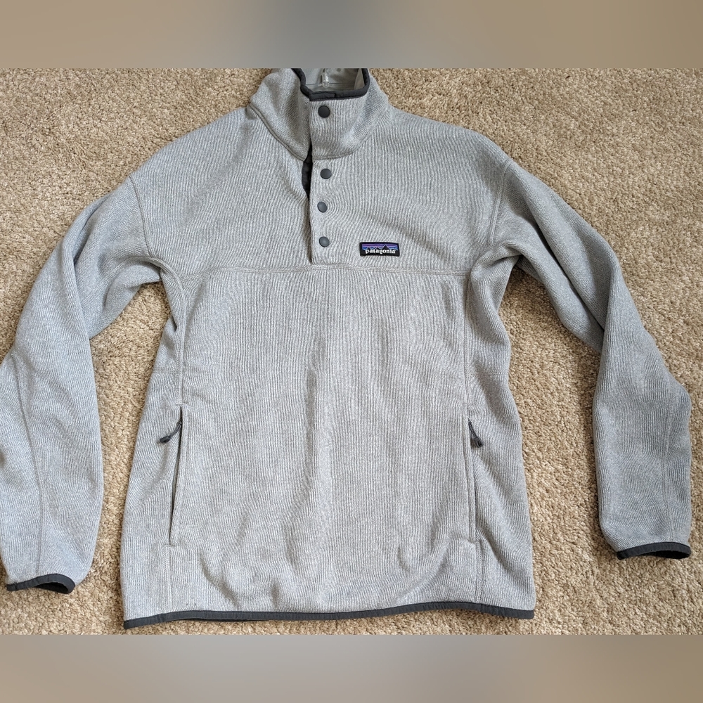 Patagonia Lightweight Better Sweater Marsupial Pullover Grey Small